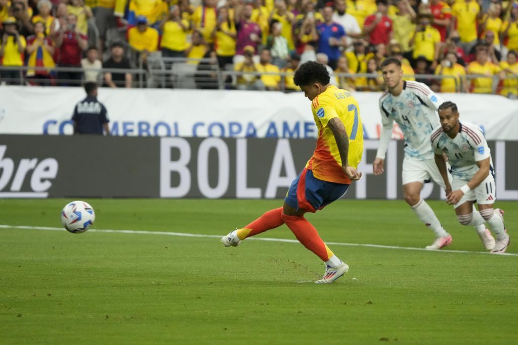 路爾斯戴亞斯為哥倫比亞先開紀錄。(美聯社)