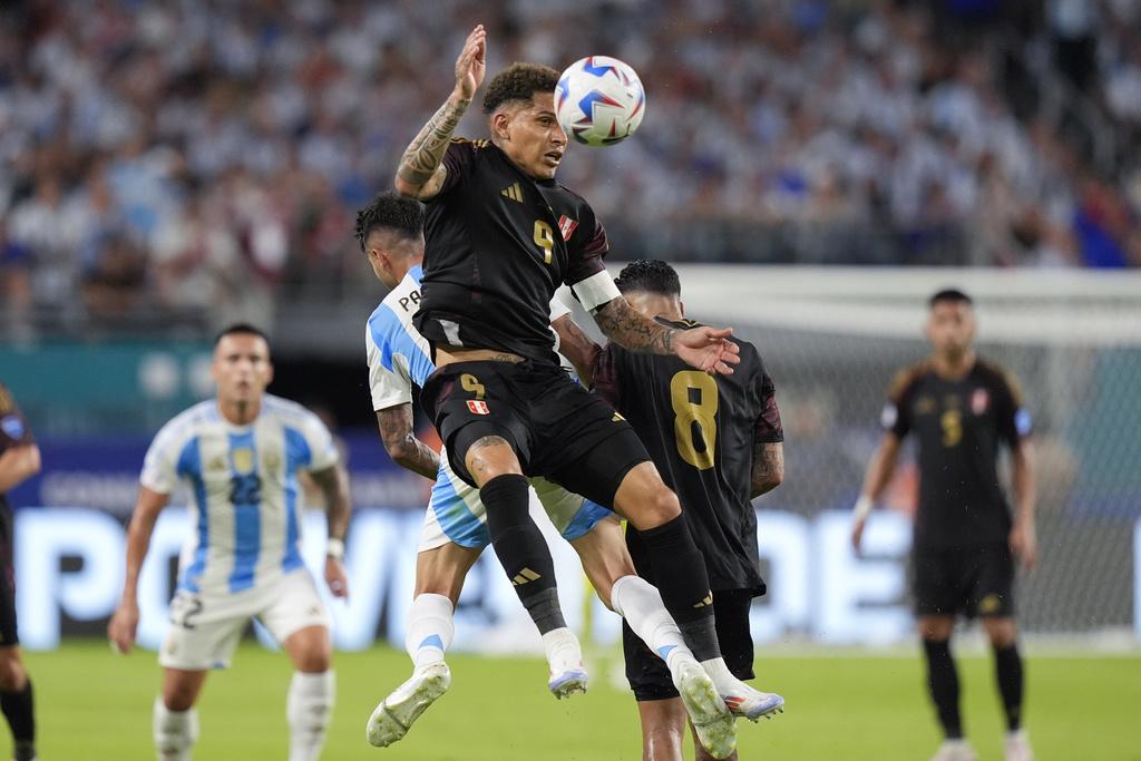 阿根廷2:0贏秘魯。(美聯社)