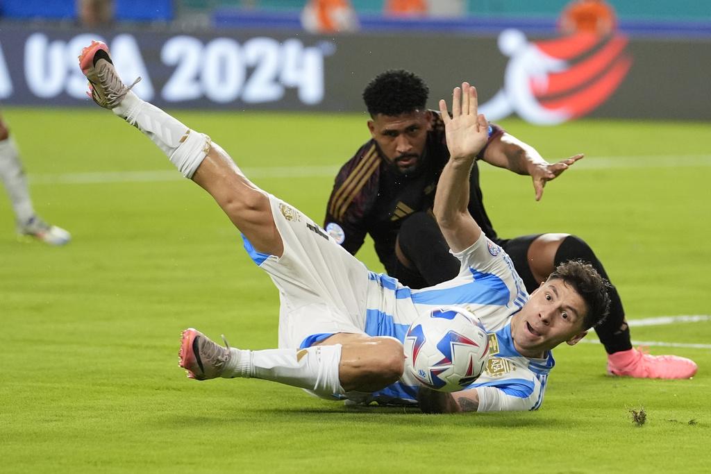 阿根廷2:0贏秘魯。(美聯社)