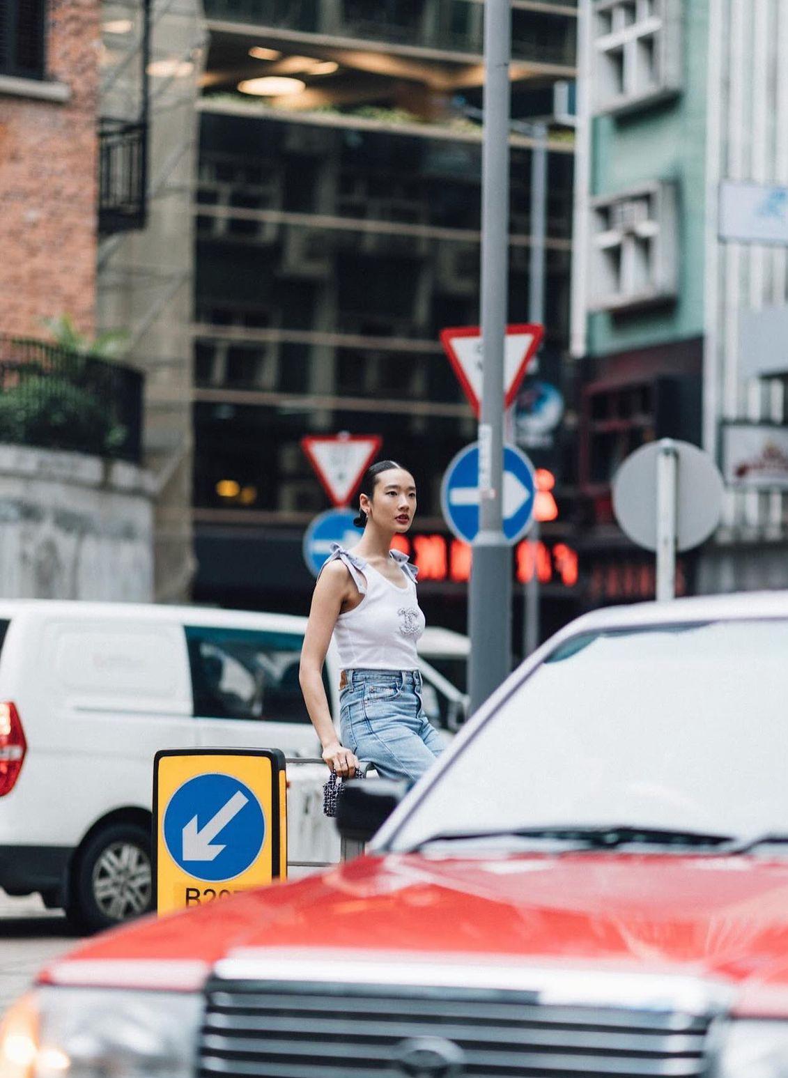 泰國女星Aokbab到中環打卡。