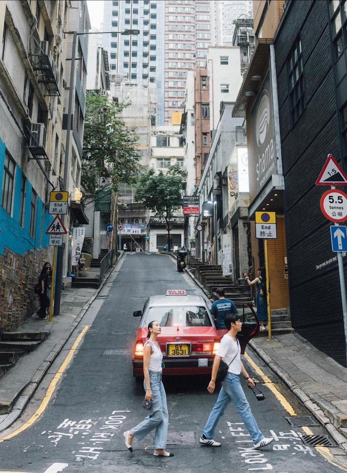 泰國女星Aokbab到中環打卡。