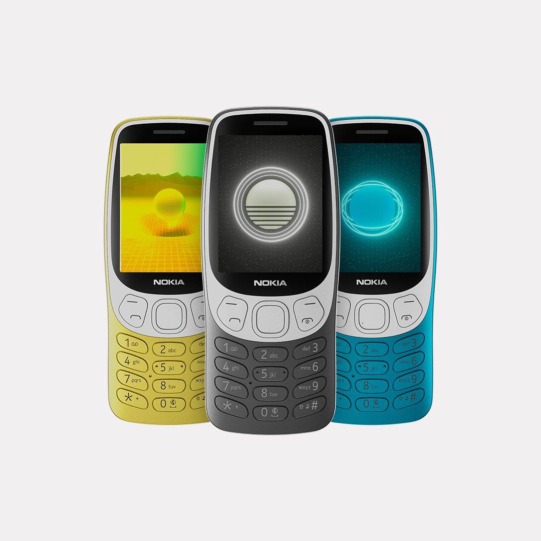 Nokia 3210復刻版設深藍、黑及Y2K金色機身。