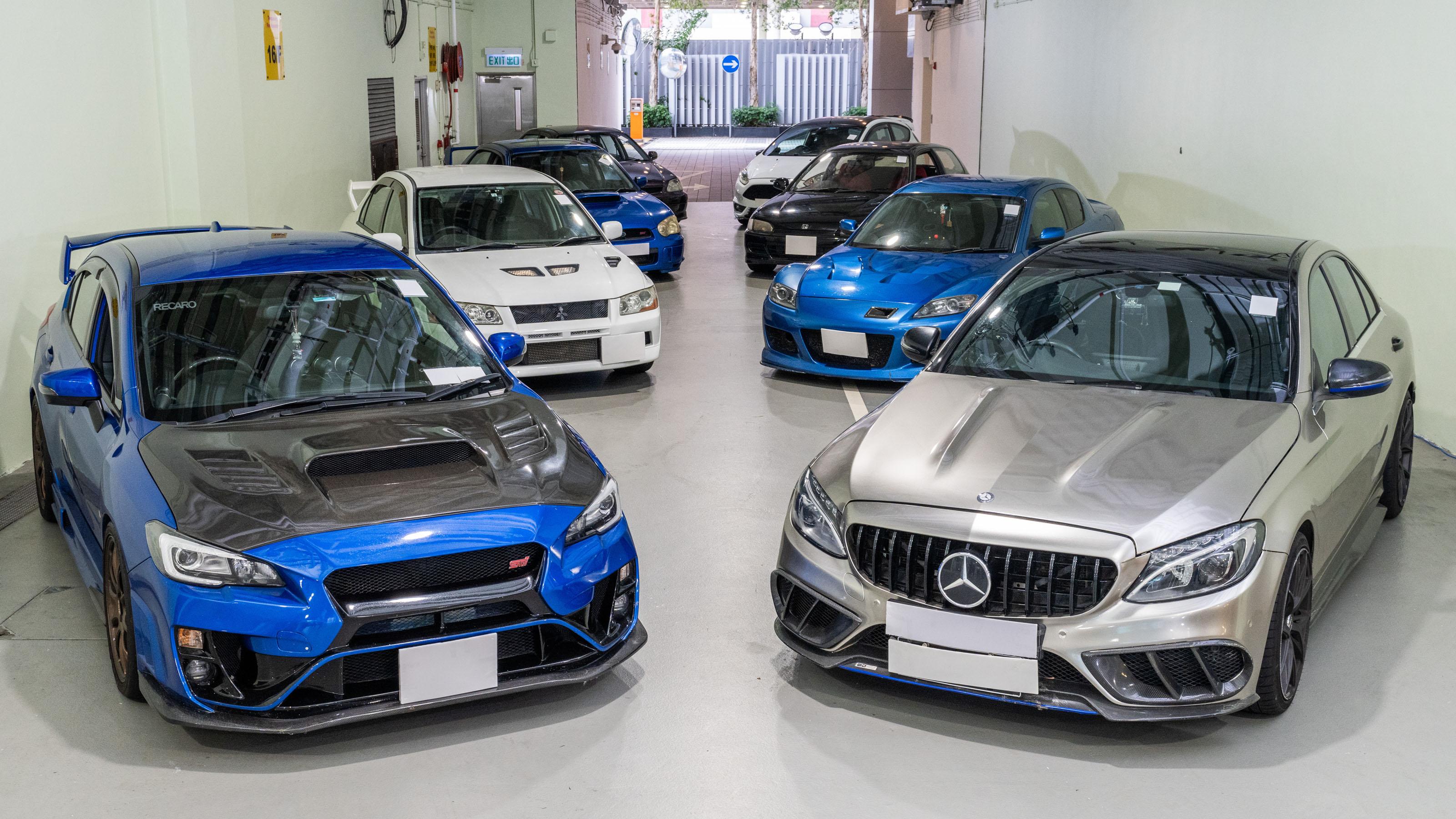 廉署扣查10輛涉案私家車,覆檢全部不達標。(廉署提供)