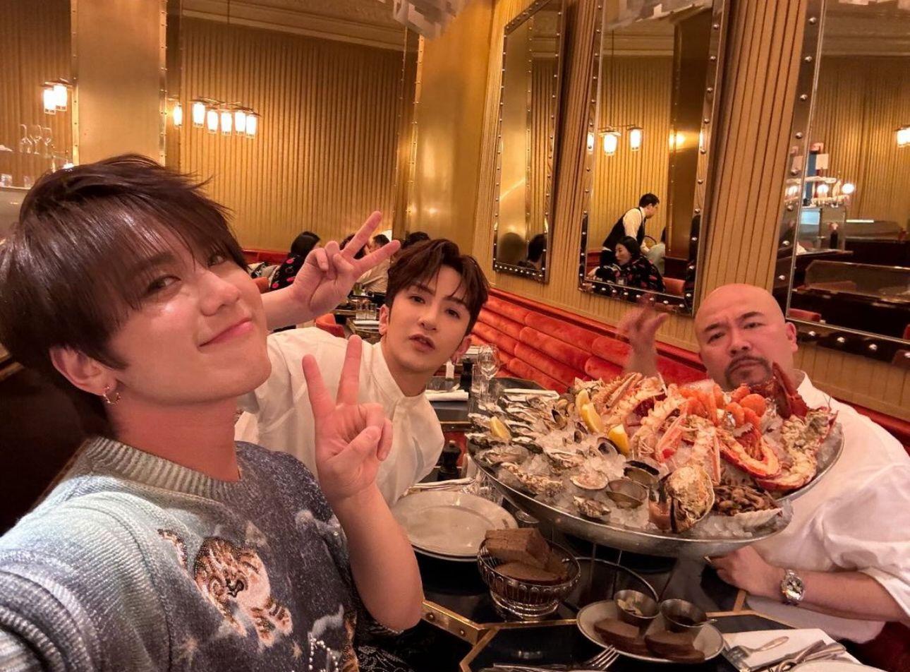 姜濤、Anson Lo、Wyman齊擦海鮮。