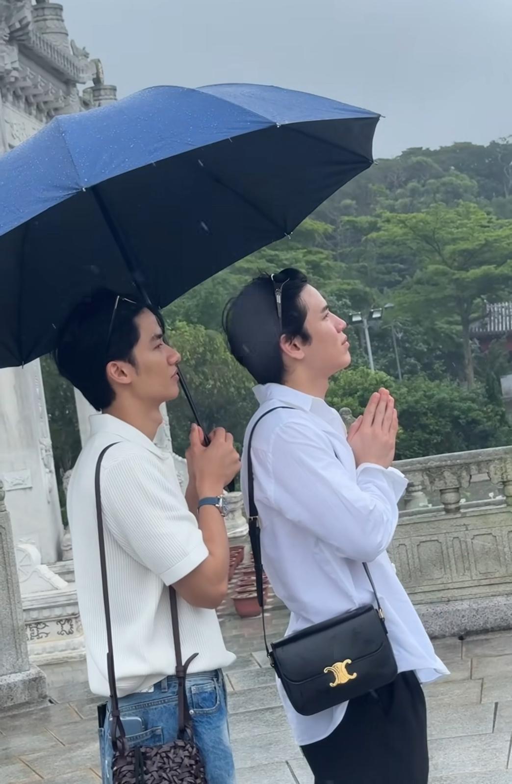 TayNew再合體展開香港行,昨日現身大嶼山。