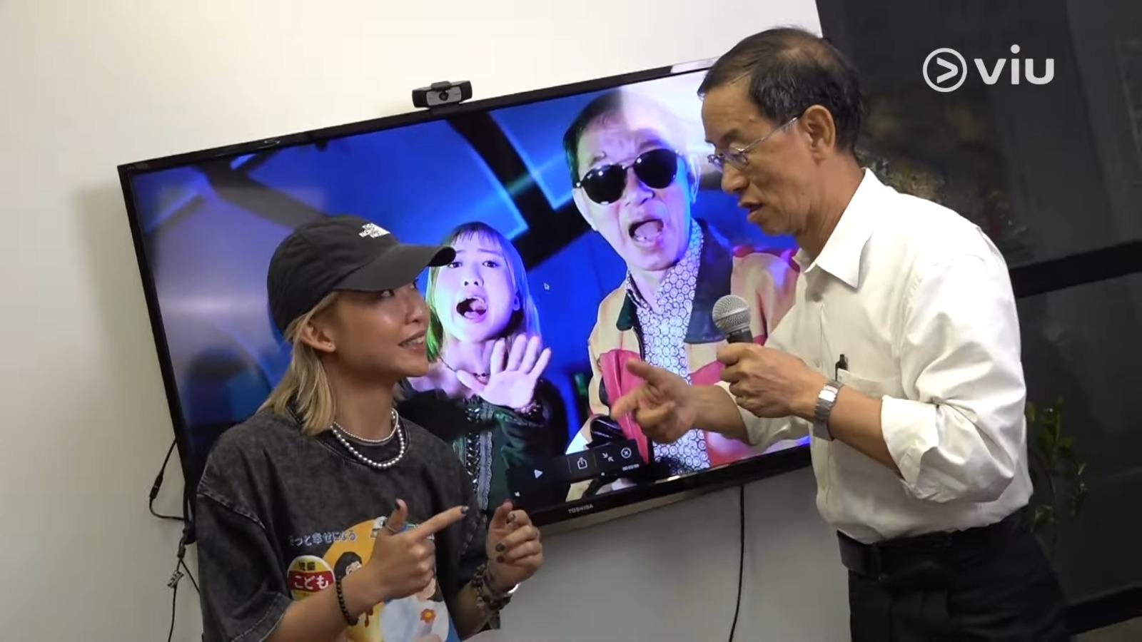 林超英伙Luna Is A Bep出Rap歌《超英歌》,二人合作有火花。( Viu1 HK截圖)