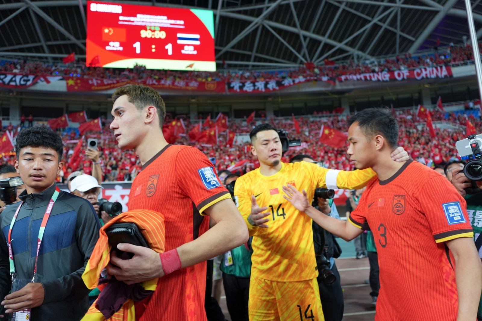 世界盃外圍賽|國足主場賽和泰國。(新華社)