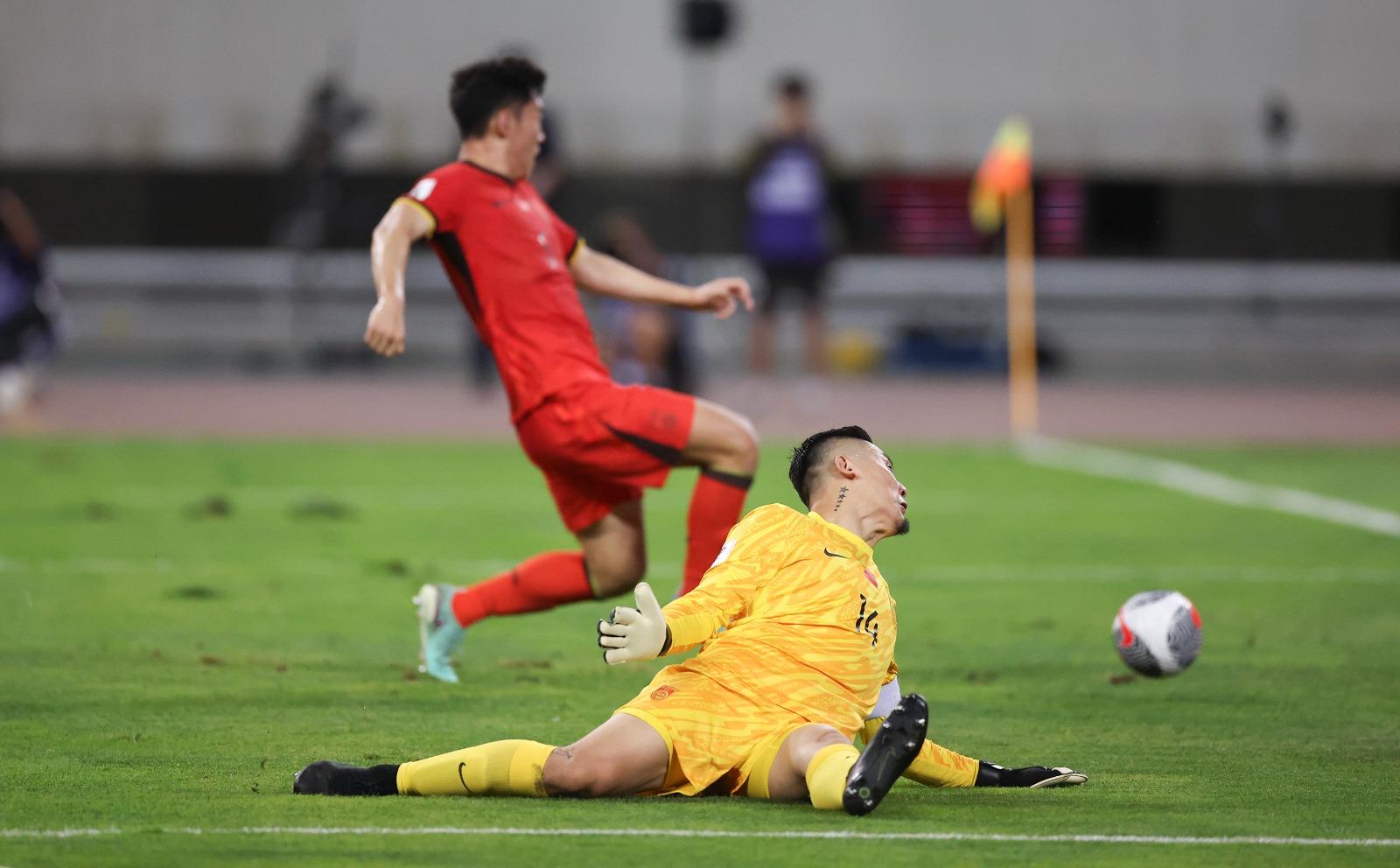 世界盃外圍賽|國足主場賽和泰國。(新華社)