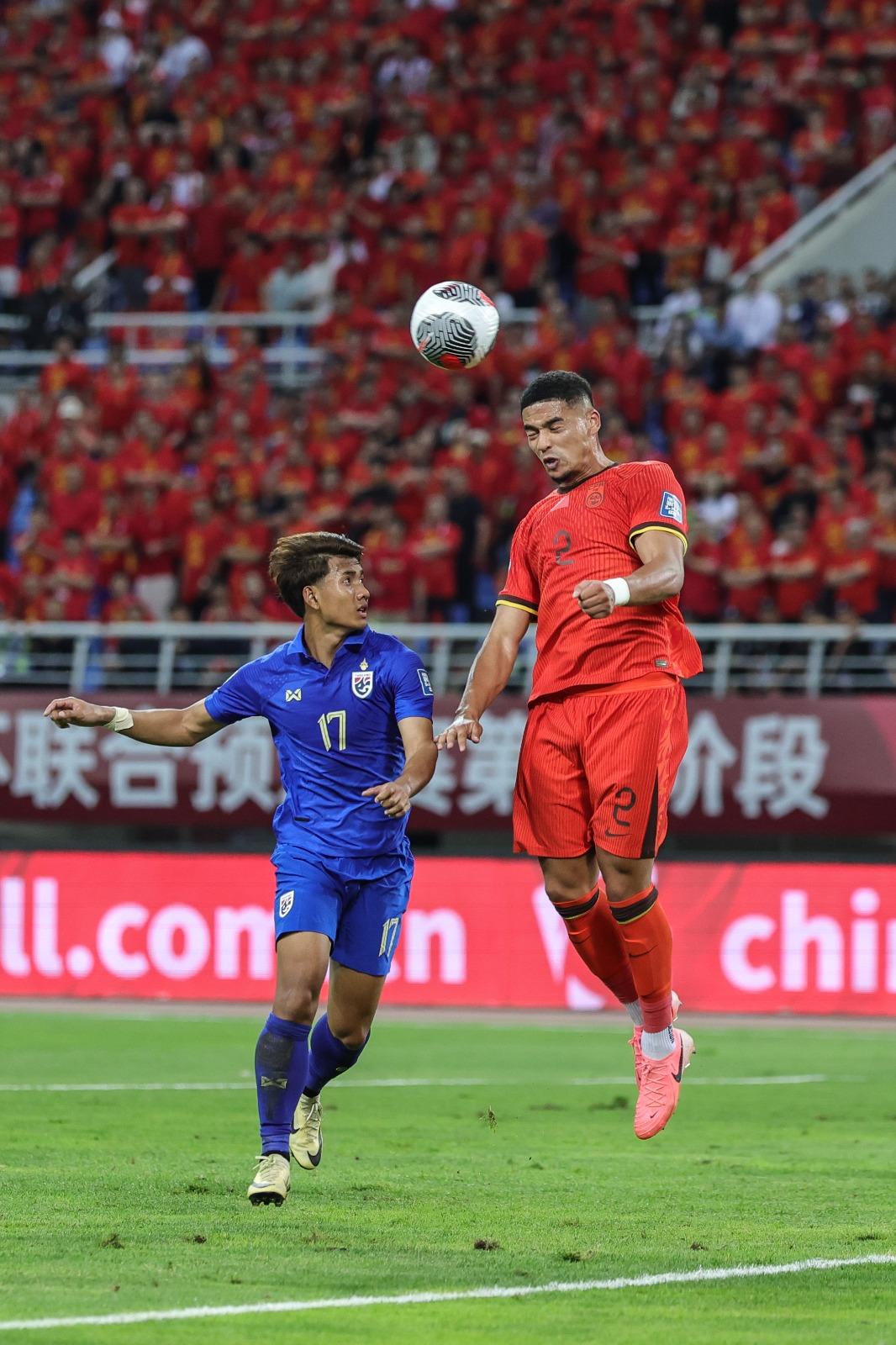 世界盃外圍賽|國足主場賽和泰國。(新華社)