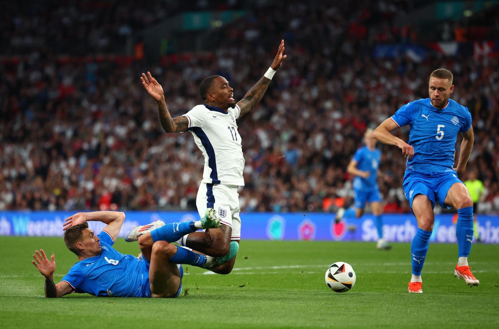 歐洲國家盃熱身賽|英格蘭負冰島。(路透社)