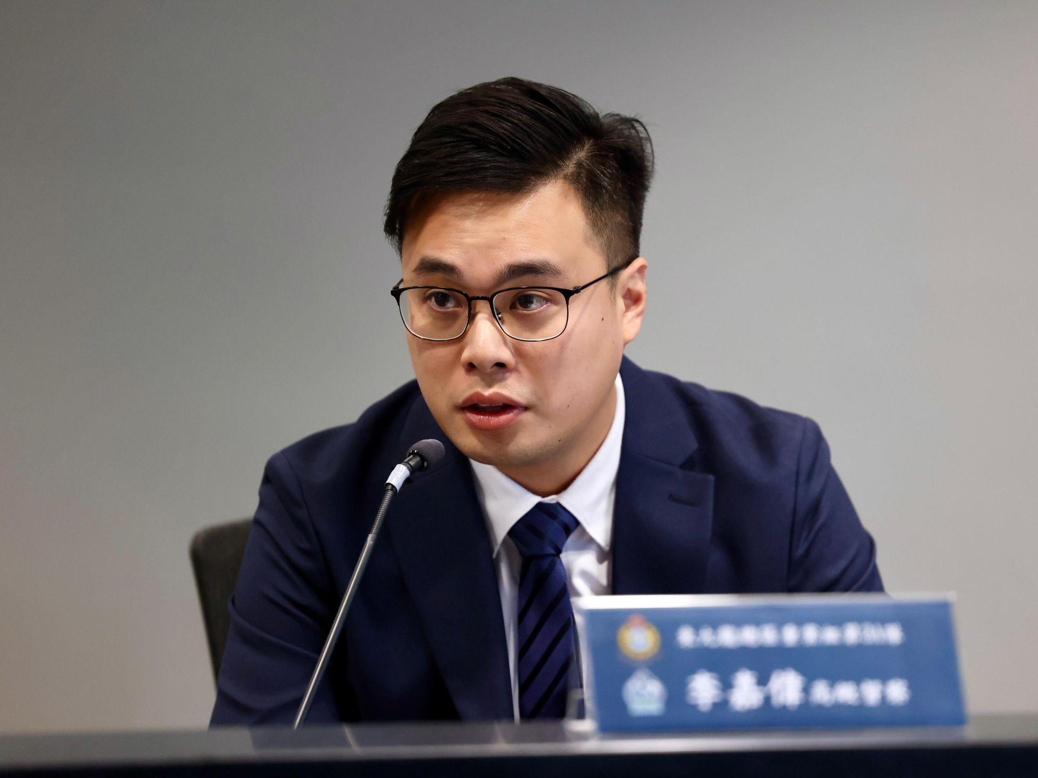 東九龍總區重案組第三A隊高級督察李嘉偉。