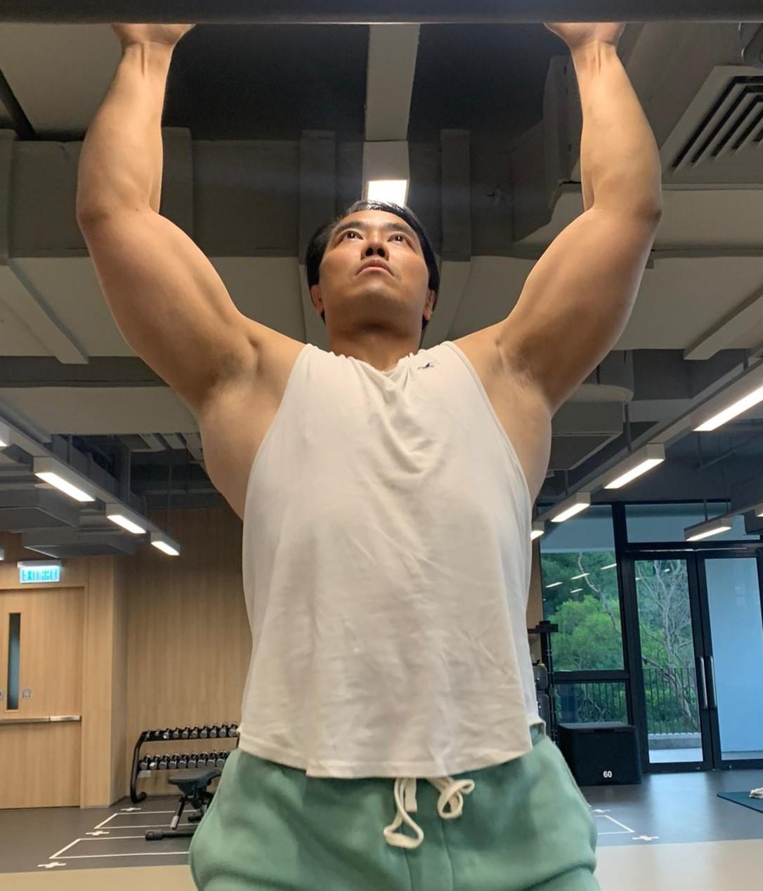 背肌是他的其中一項强項