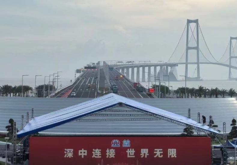 跨境司機稱日後改行深中通道 深圳旅行社擬擴業務至中山。(微博圖片)