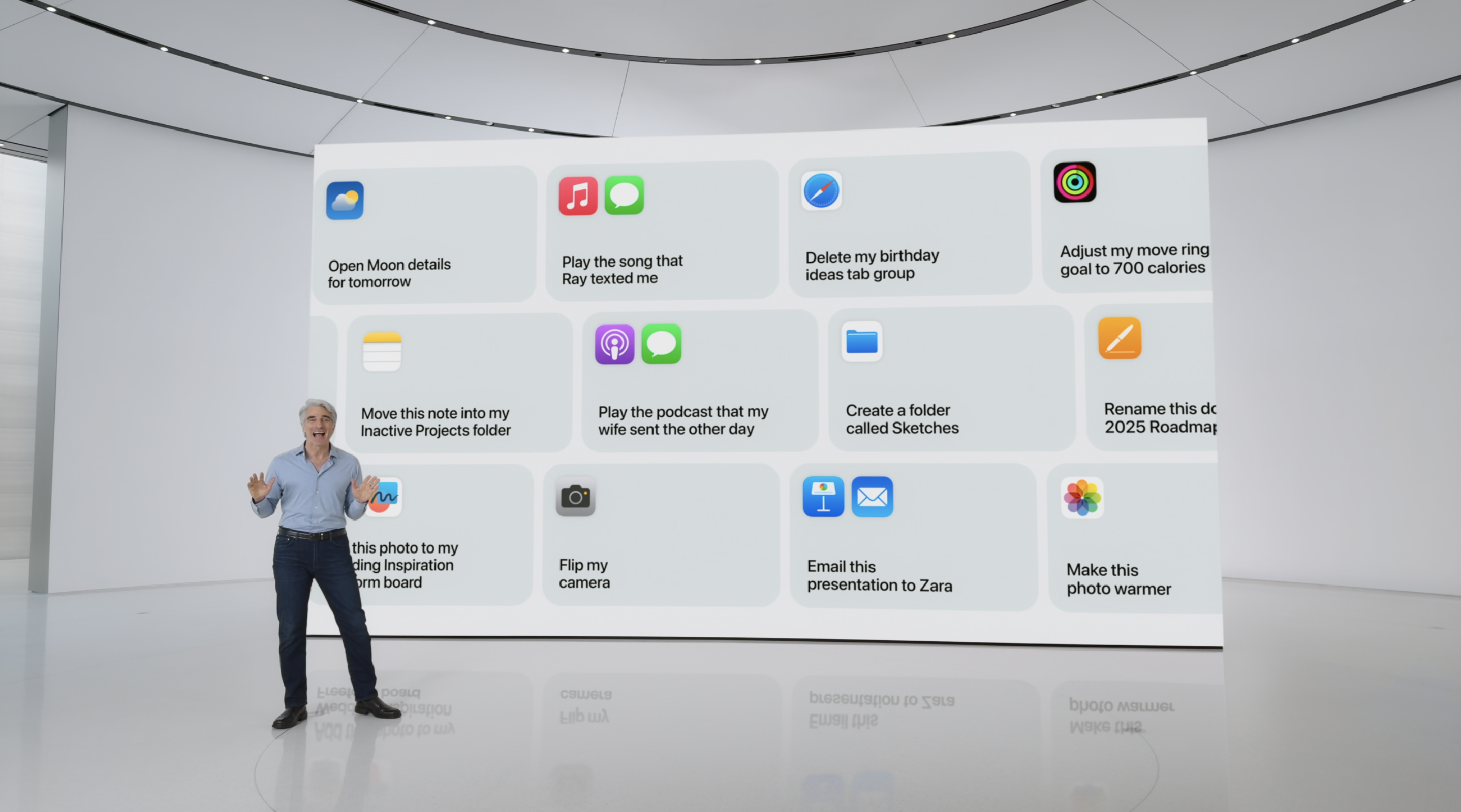 WWDC24|Apple Intelligence可理解各種不同指令並執行相應動作。