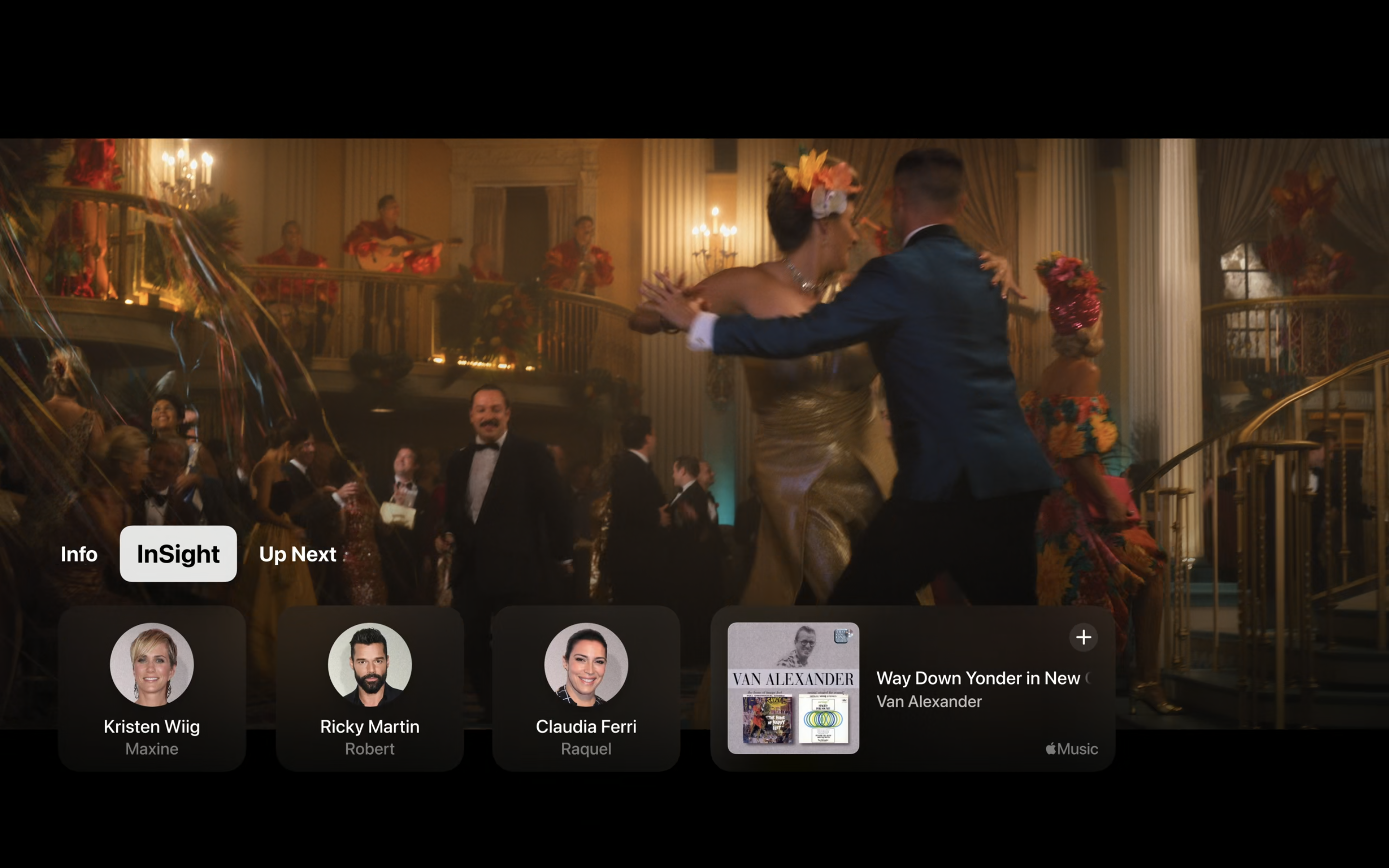WWDC24|InSight可實時顯示Apple TV+內容中的詳細資訊,並可立即查詢套用。