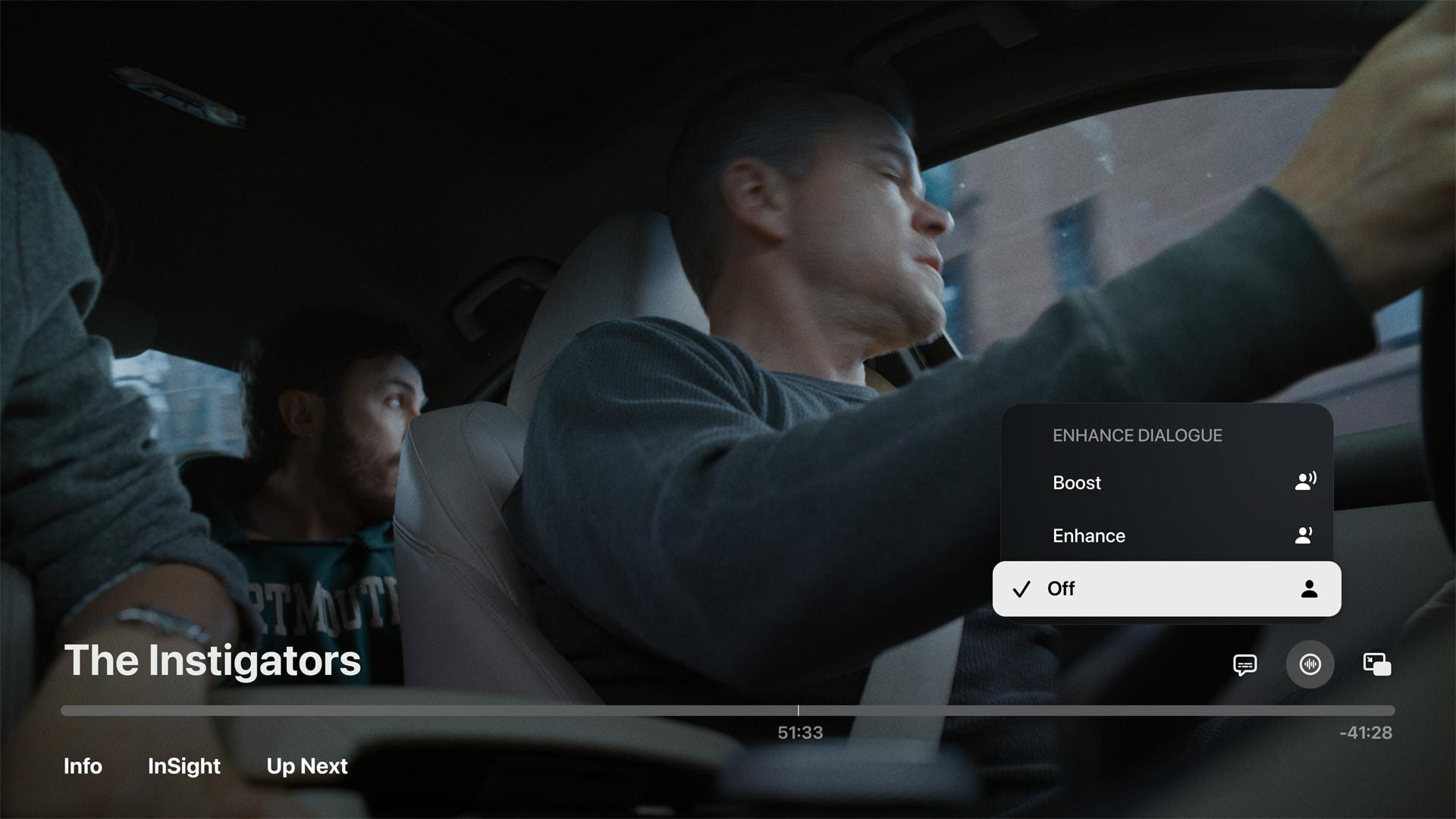 WWDC24|tvOS 18的「Enhance Dialogue」可提升語音清晰度。