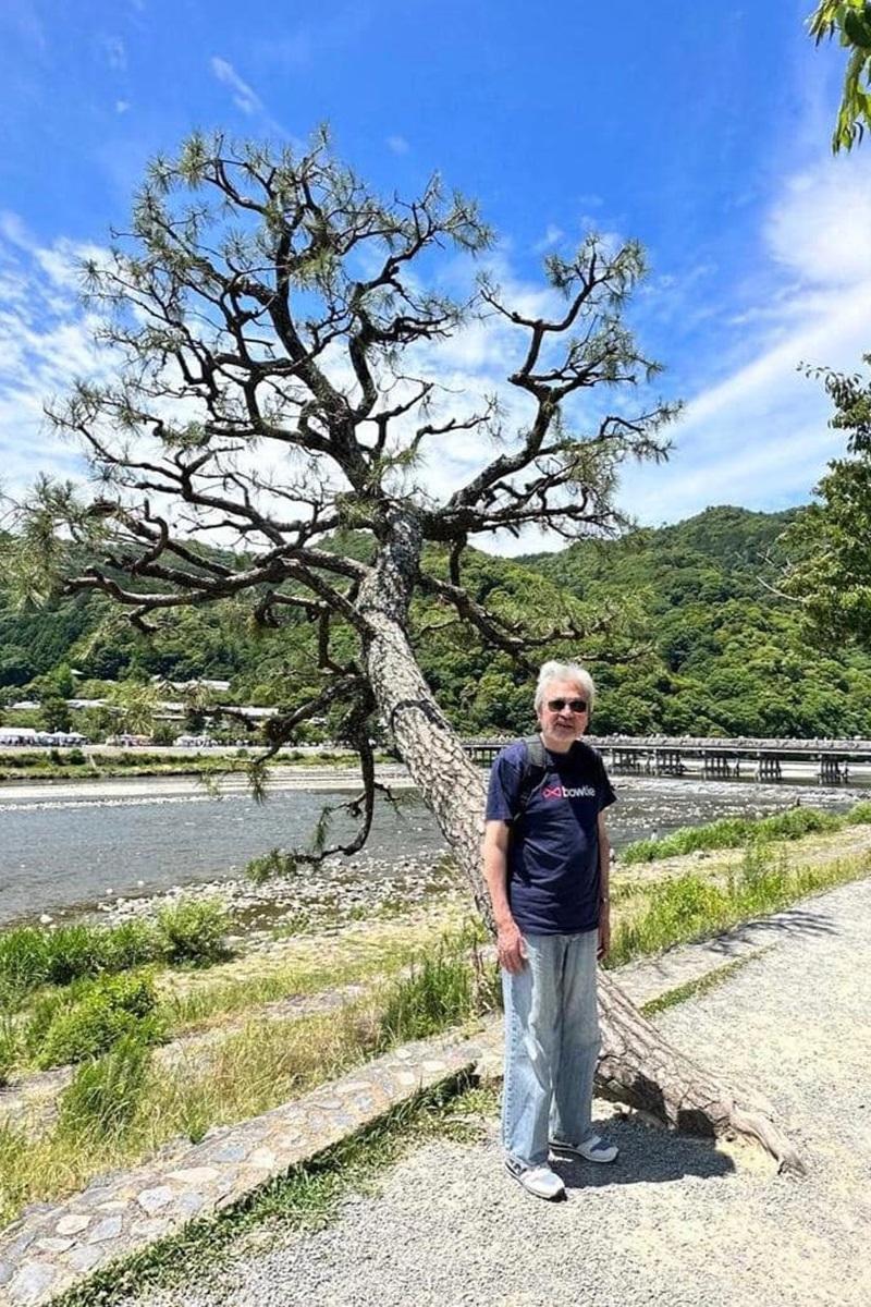 曾俊華最近同屋企人去完日本旅遊,包括參觀京都嵐山公園。(曾俊華FB)