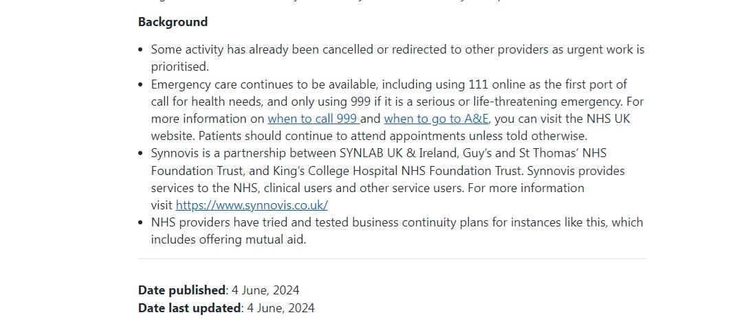 英國國民保健服務就網攻事件發聲明。(互聯網)