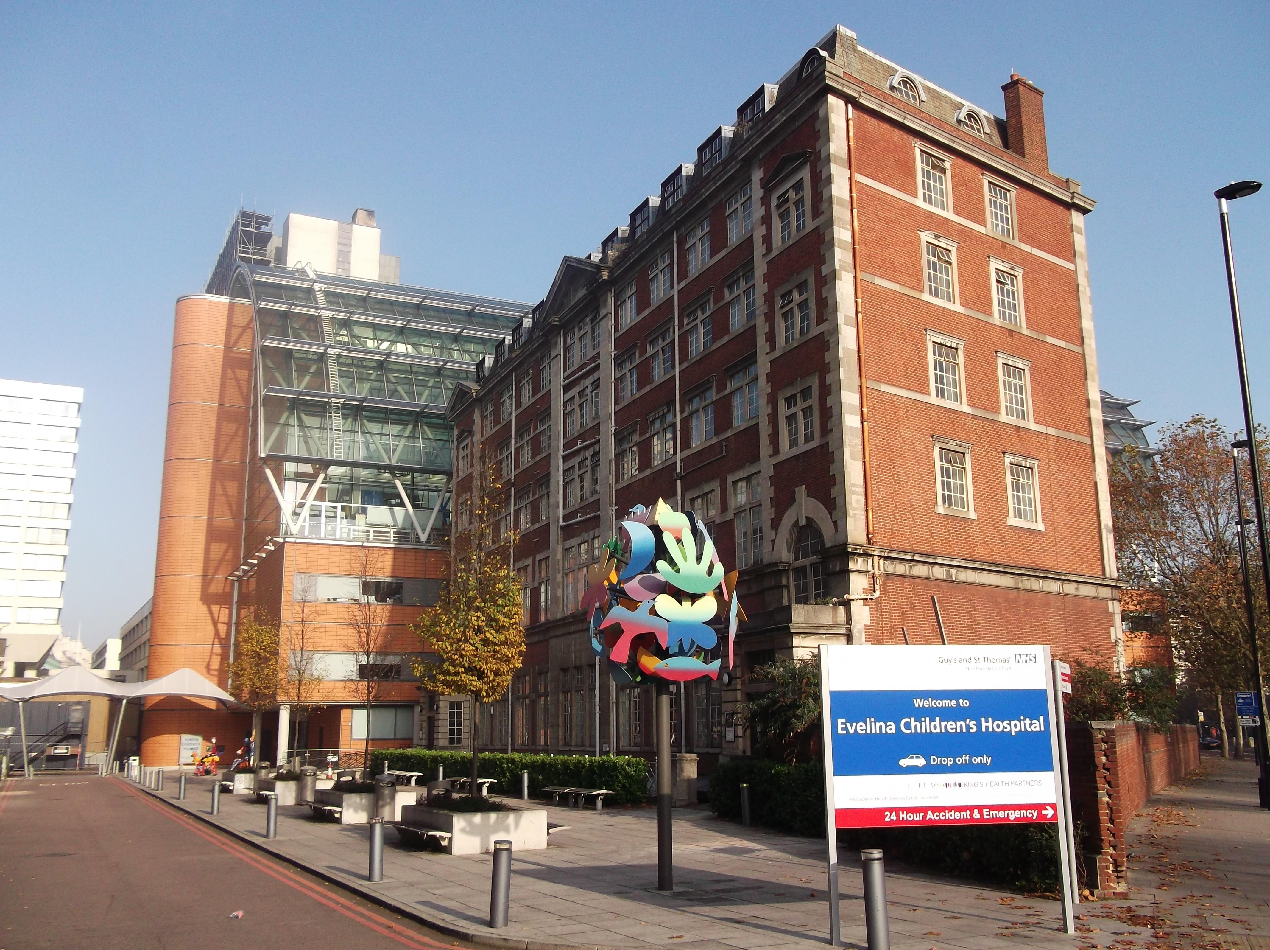 受影響的艾維莉娜倫敦兒童醫院。(互聯網)
