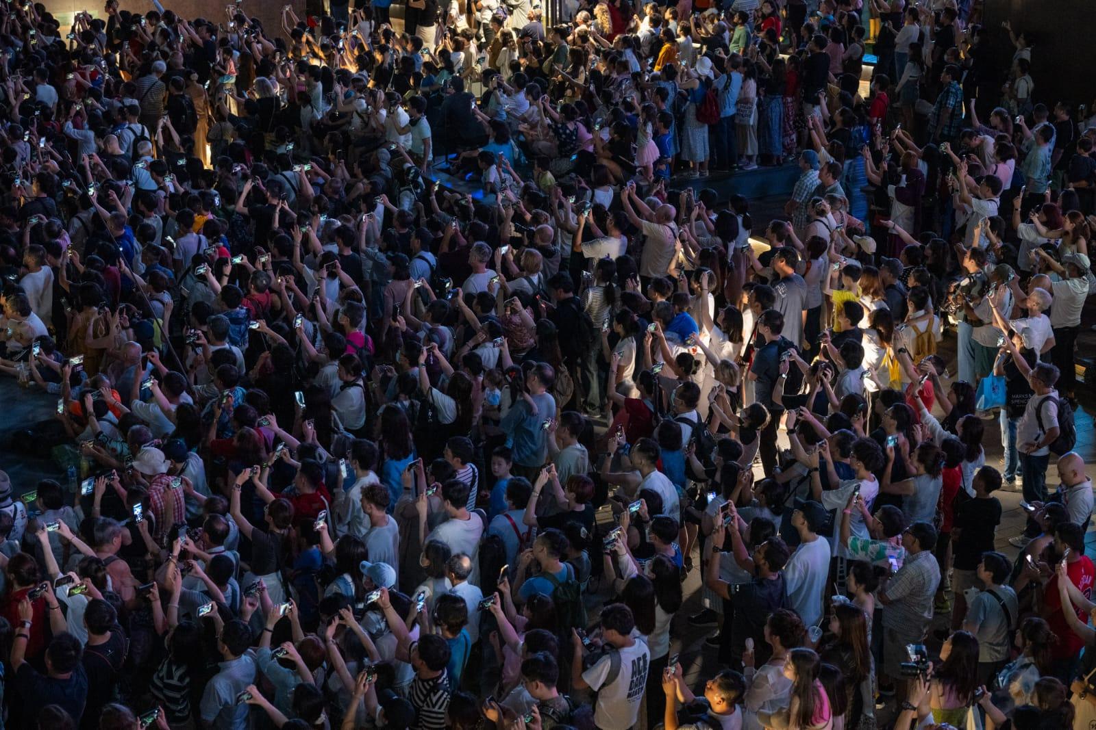 大批市民到場欣賞。(陳奕釗攝)