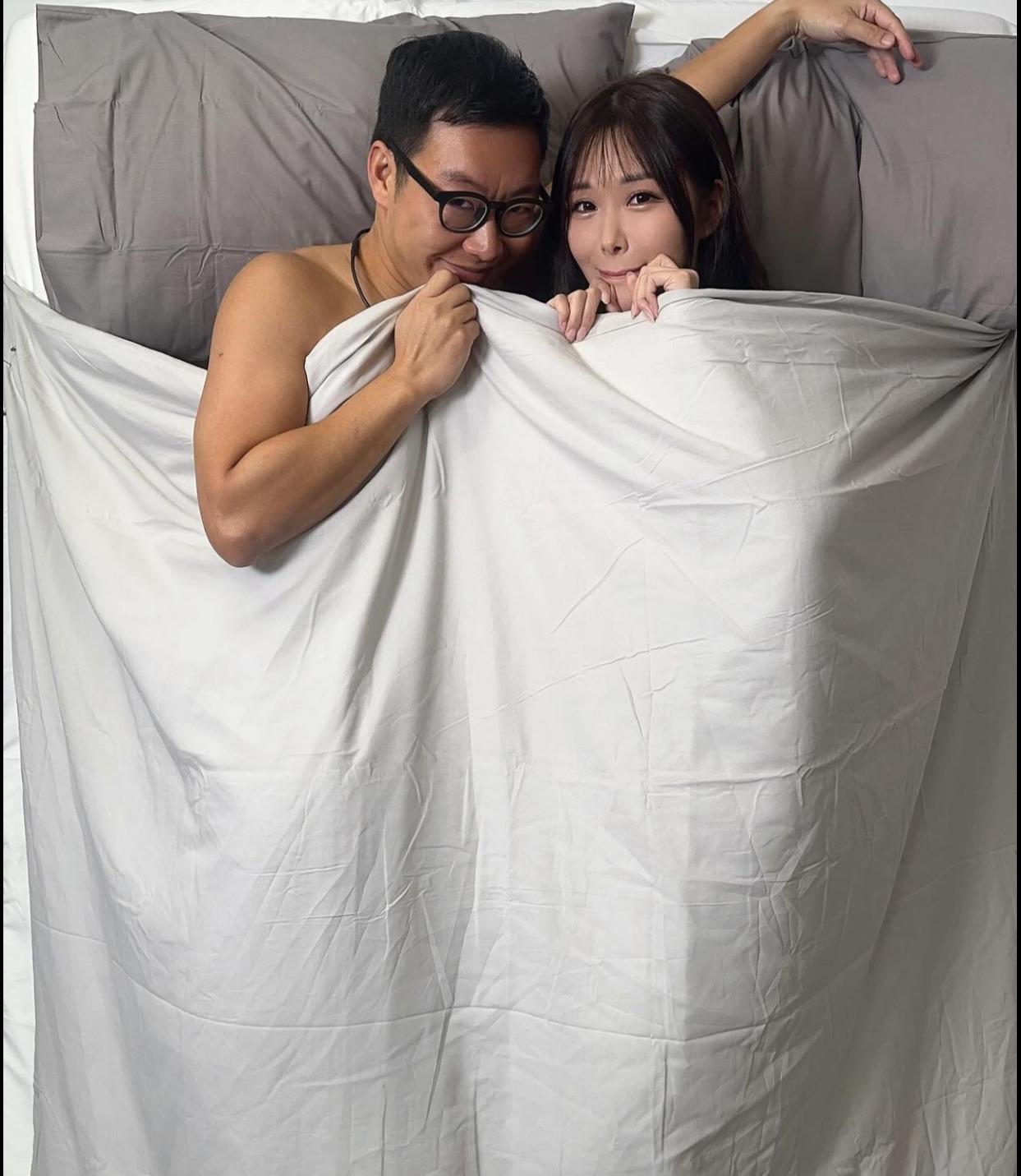 繪麗奈貼出與東方昇工作照,引起網民熱議。