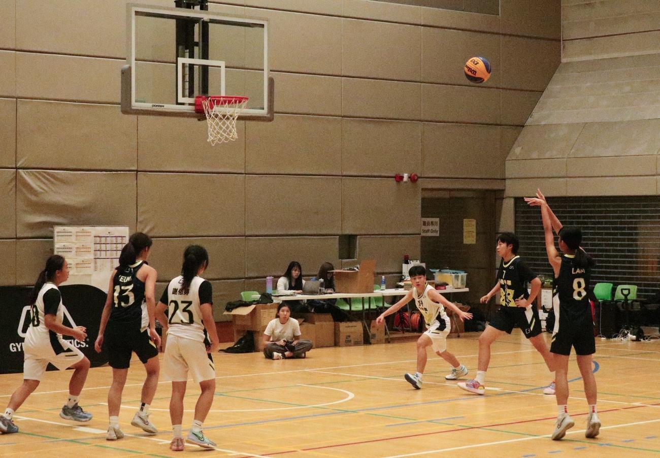 中大三人籃球賽|永隆中學(黑)對青年會(白)