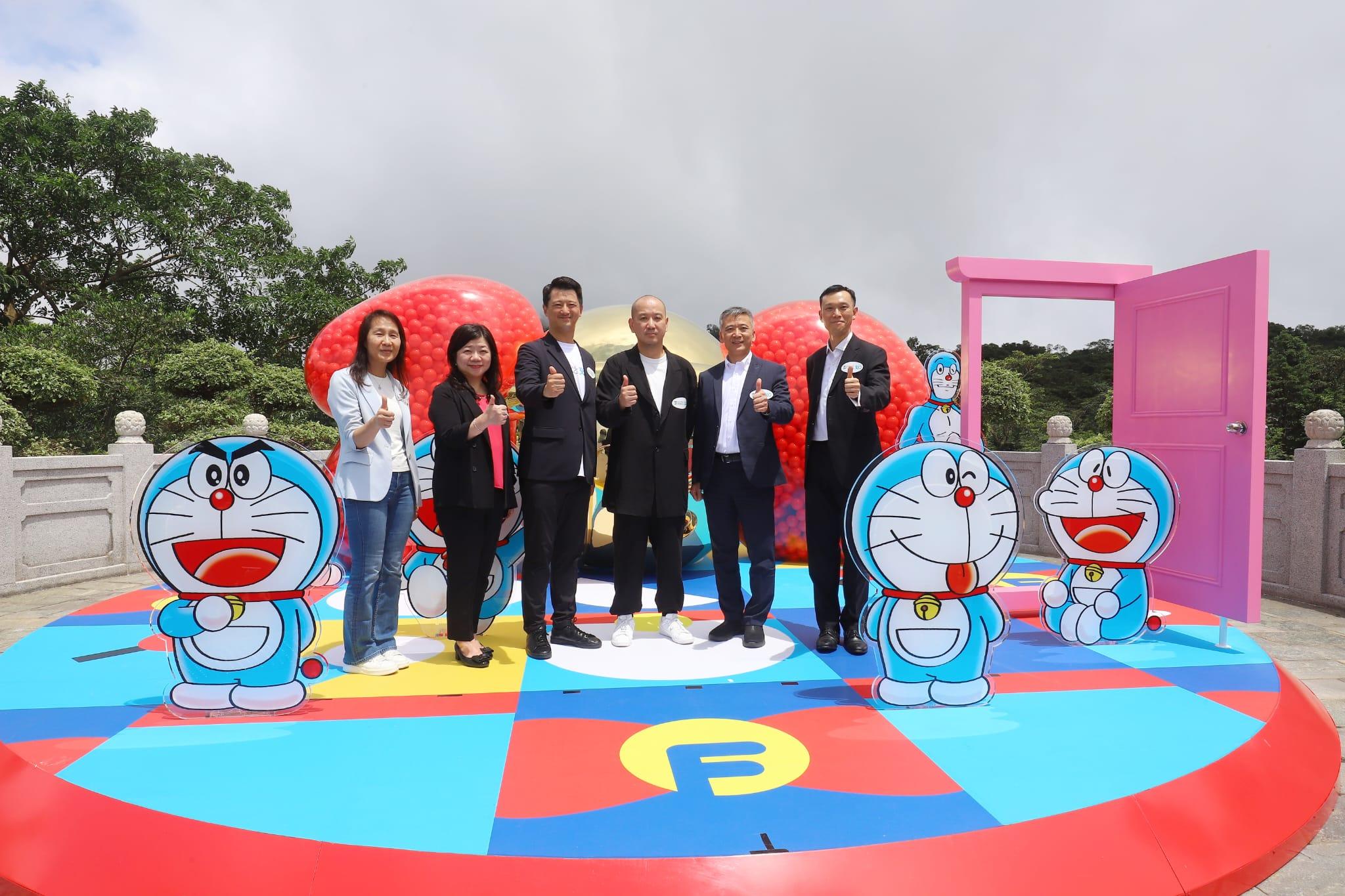 多啦A夢現身昂坪360 下月巡迴特展延長開放一周(羅錦鴻攝)