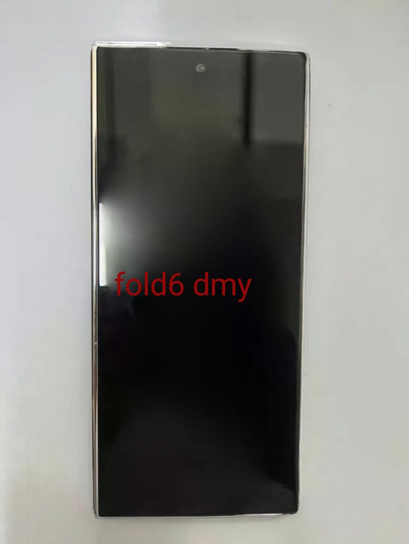 Samsung Galaxy Z Fold 6尺寸略為改變,亦變得更加方角。(相片來源:X @Ali TA Tech)