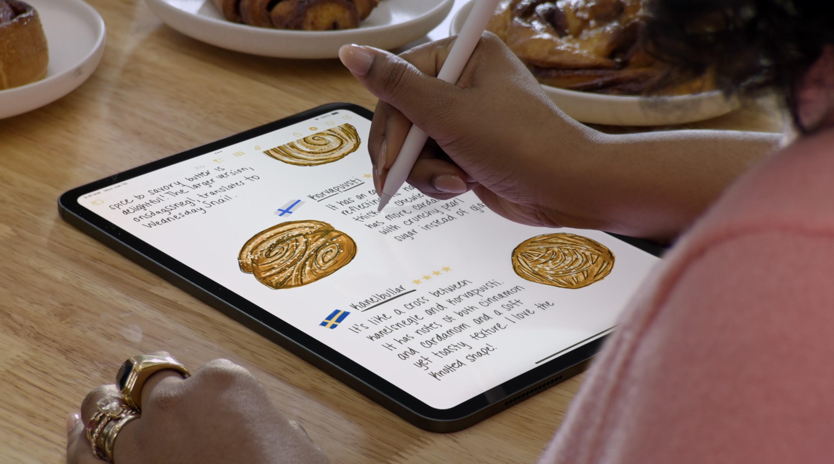 WWDC24|可使用Apple Pencil輕鬆插入空格及刪去句子等即時改正。