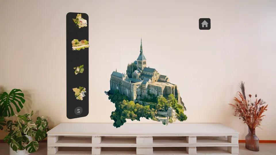 Vision Pro|有趣的立體建築砌圖遊戲《Puzzling Places》。