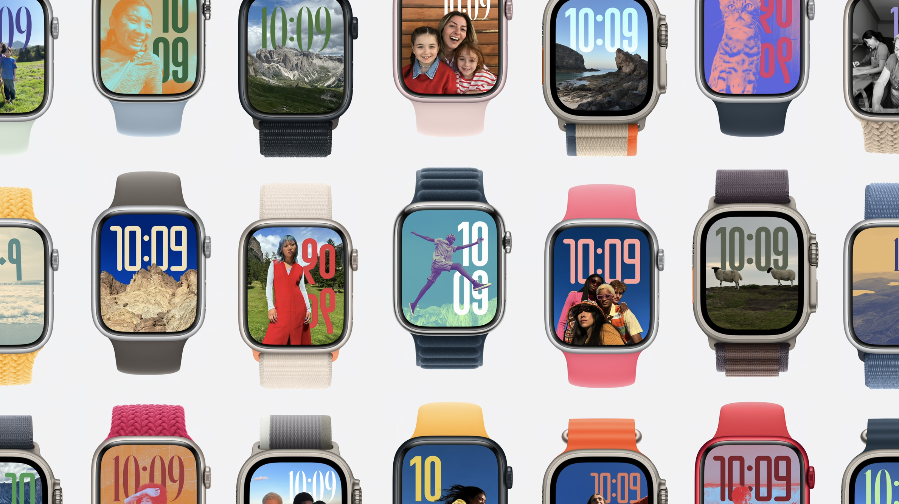 WWDC24|Apple Watch可選擇最適合用作錶面的相片選項及最理想構圖。