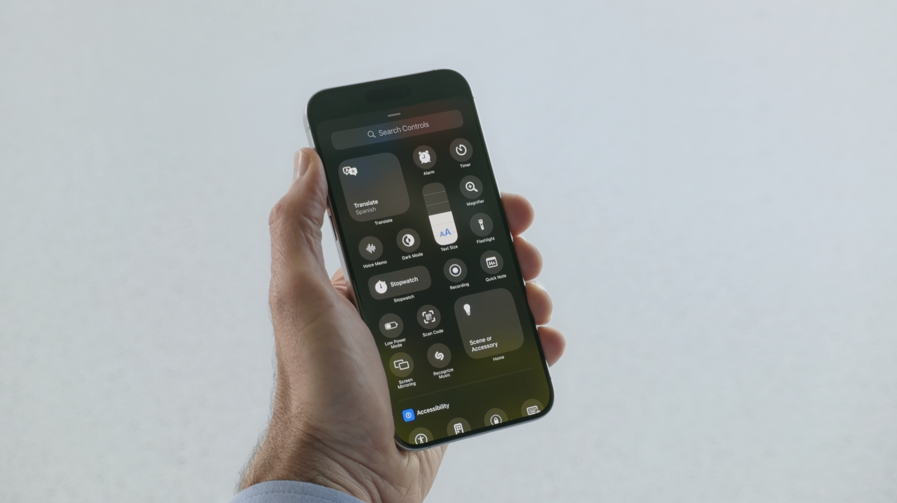 WWDC24|控制中心亦可自訂常用功能。