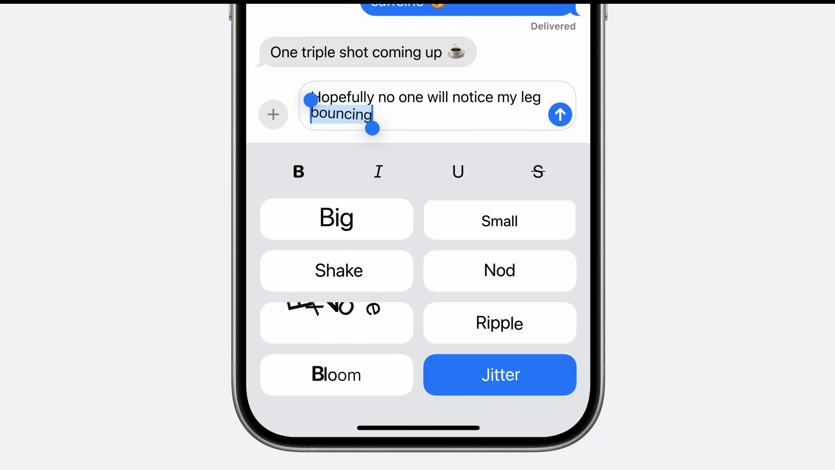 WWDC24|訊息可以加入不同動畫效果。
