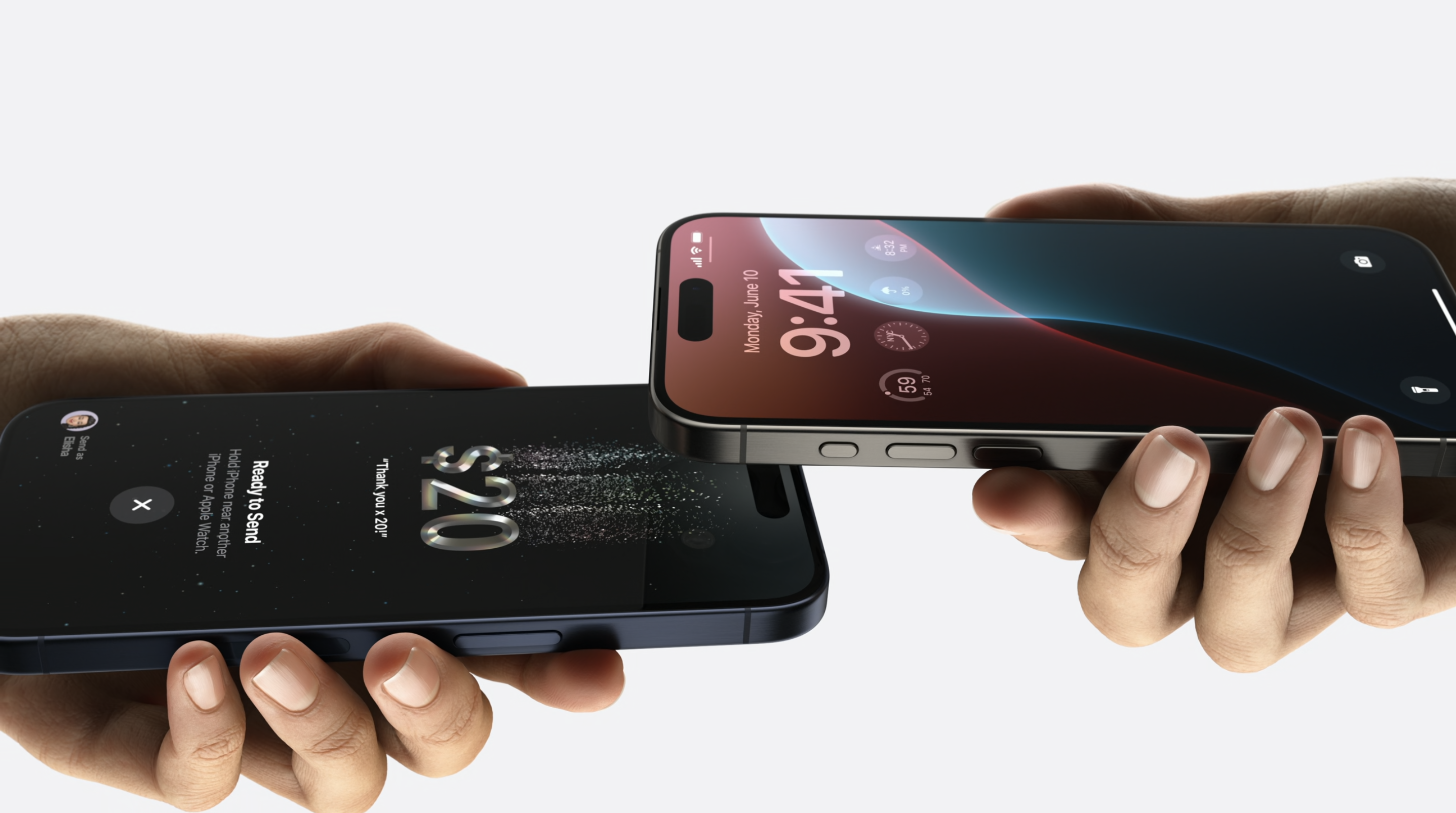 WWDC24|新增Tap to Cash功能可以利用手機直接付款。