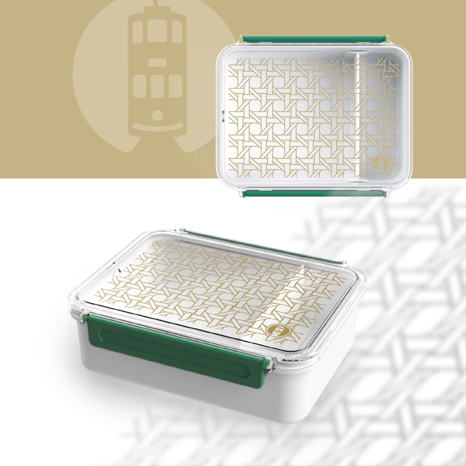 本地最大的塑膠製品生產商「紅A」,製作堅固耐用的微波爐午餐盒,以戰後型電車120號的標誌性藤椅圖騰為設計藍本,實用又美觀。