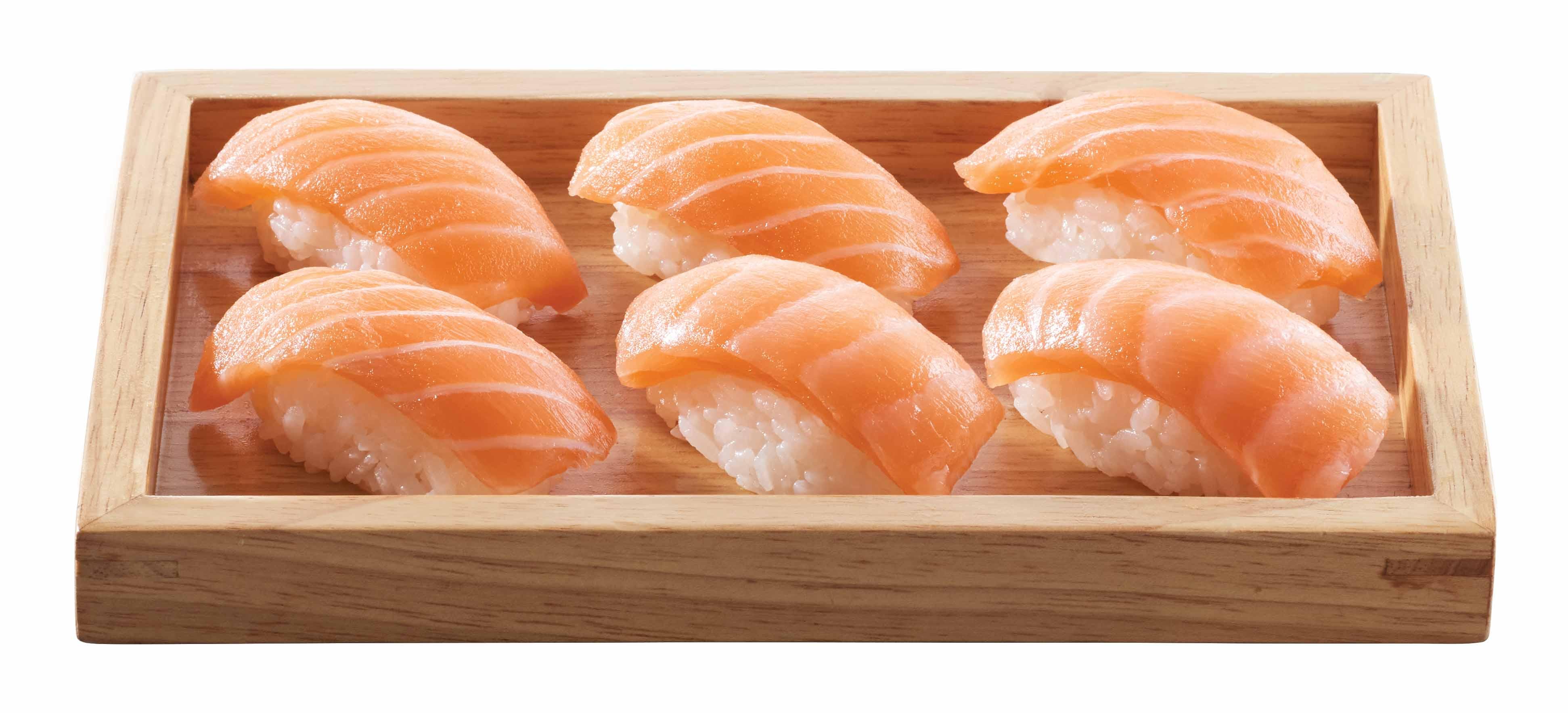 三文魚壽司盛$18