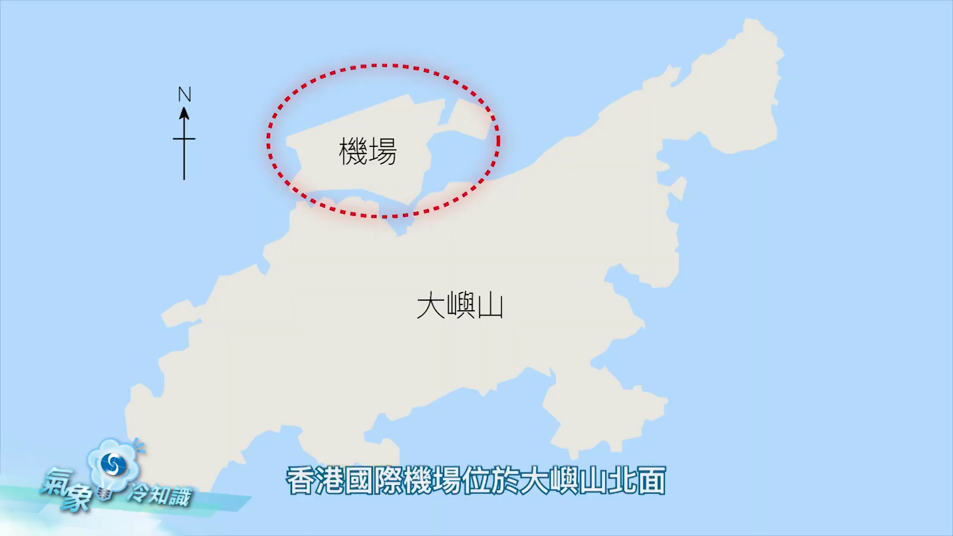 香港國際機場位於大嶼山北面