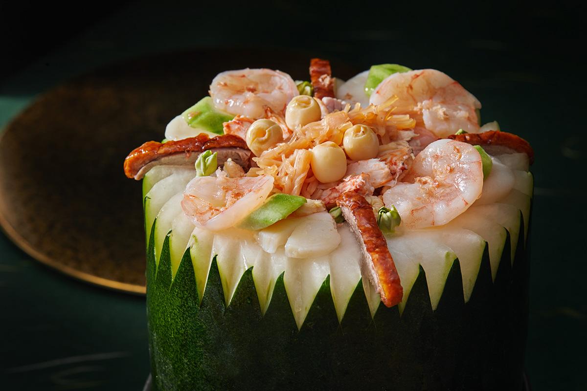 原隻鮮蟹鉗錦繡冬瓜盅$398