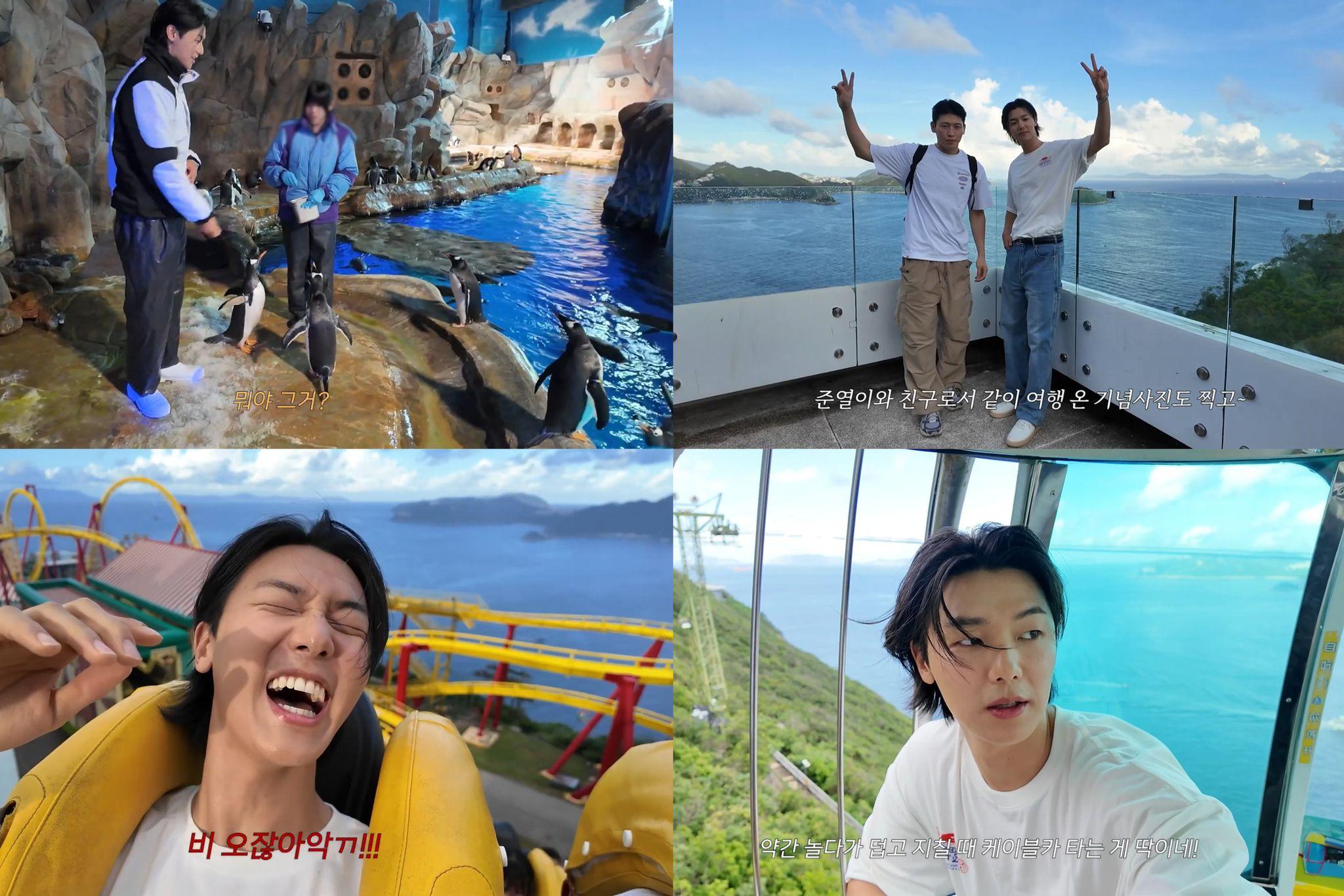 姜敏赫來港旅行去海洋公園慶祝生日。