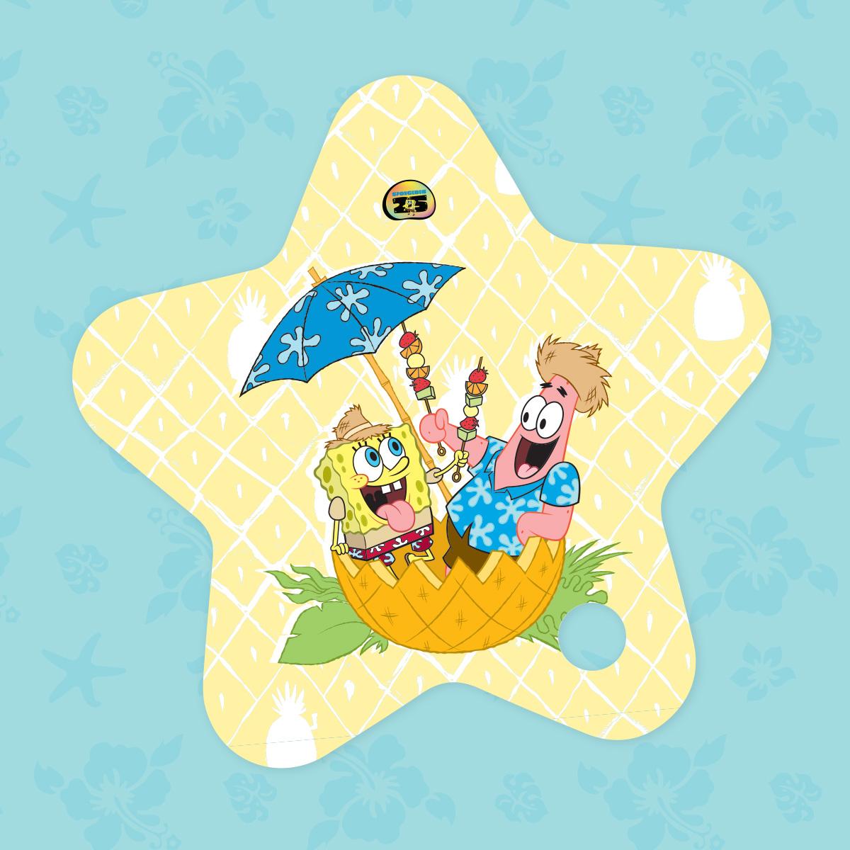 海綿寶寶星形紙扇