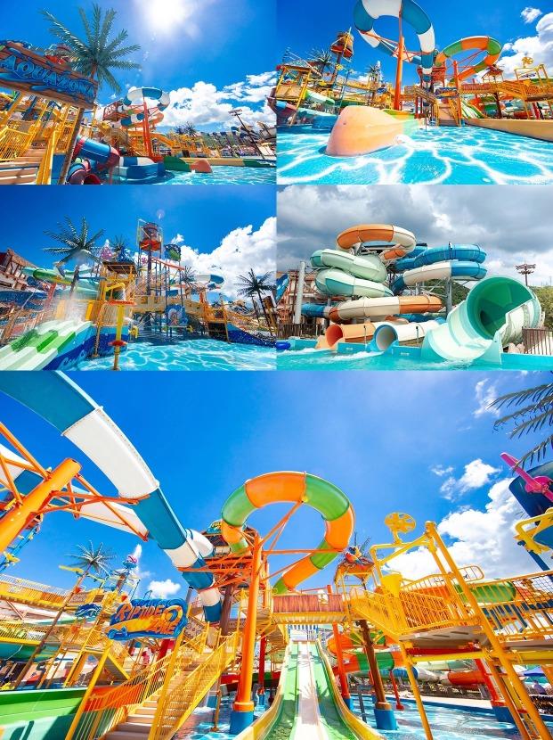 中信金沙灣水世界內有七大遊樂演藝區域、十多個滑道及互動設備,絕對適合大人及小朋友大玩特玩。(圖片來源:粵食粵游@小紅書)