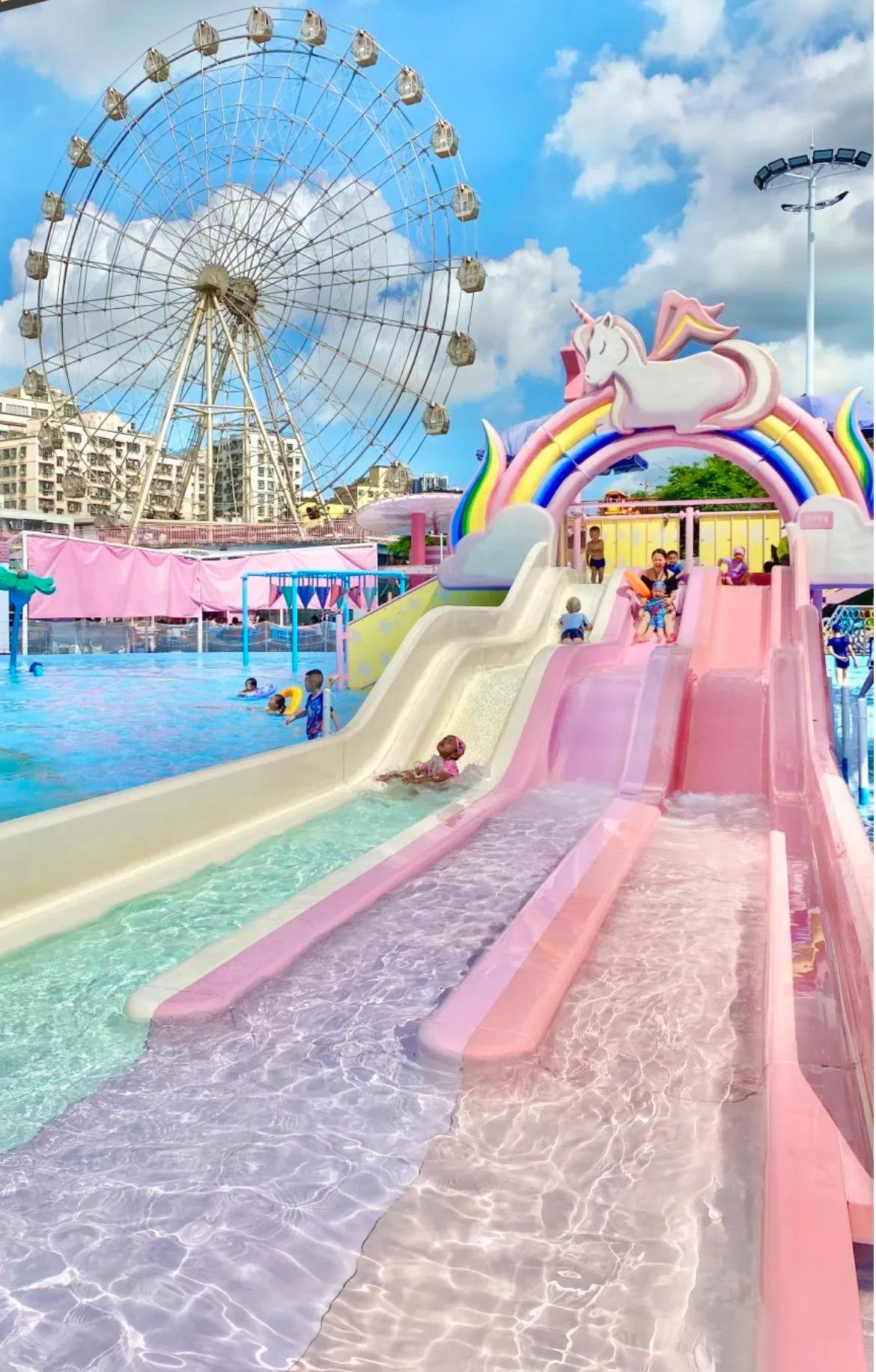 園內有不少不同高度的滑梯,滿足不同年齡的需要。(圖片來源:團建策劃婷婷@小紅書)