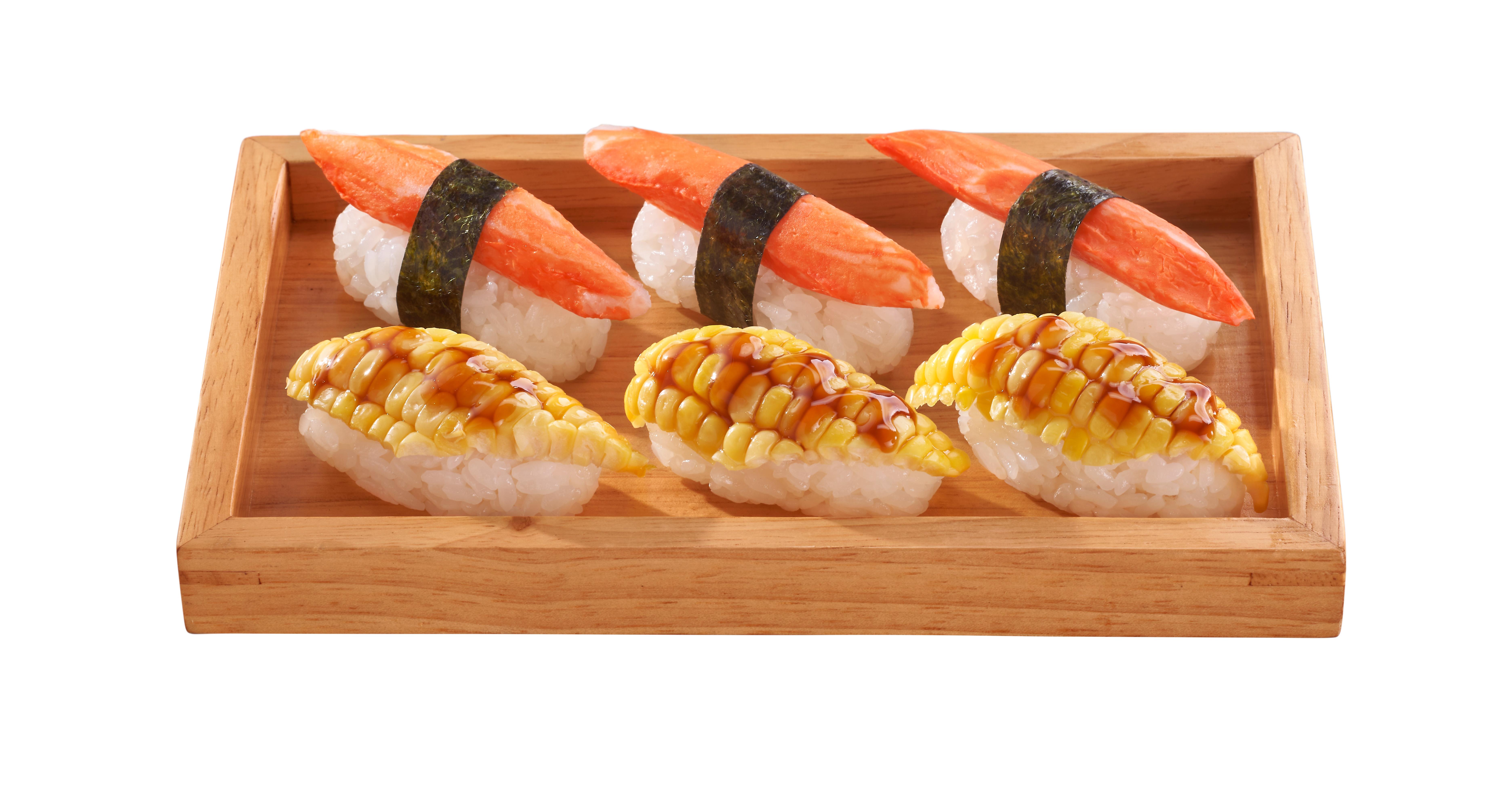 粟米蟹柳壽司盛$18