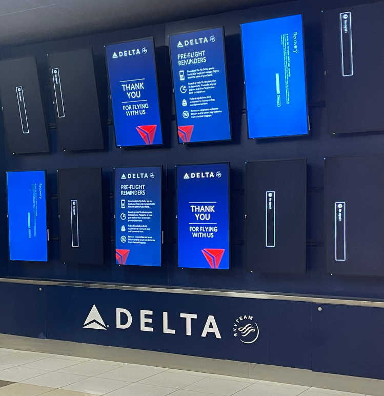 外國亦有機場系統報稱出現問題。(x)