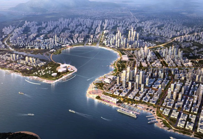 深圳首條海底隧道「媽灣跨海通道」,近日實現雙向貫通,預計今年底建成通車,完善前海交通結構。(示意圖)