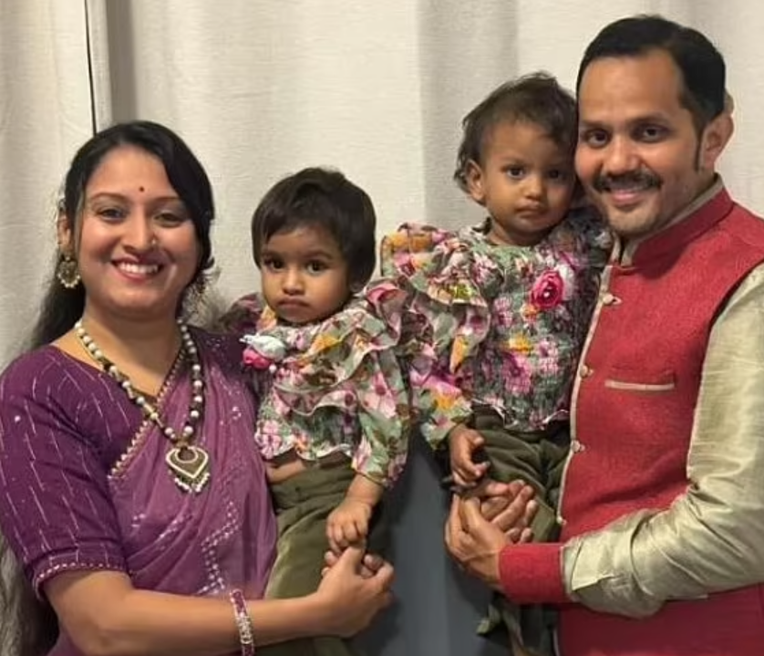 40歲的倫沃爾(Anand Runwal)與39歲妻子普納姆(Poonam)均是印度人,二人育有2歲雙胞胎女兒。