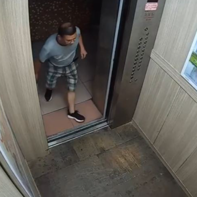 鋰電池在電梯內爆炸。(互聯網)