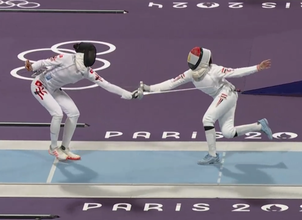 江旻憓在個人賽的32強晉級。(直播截圖)