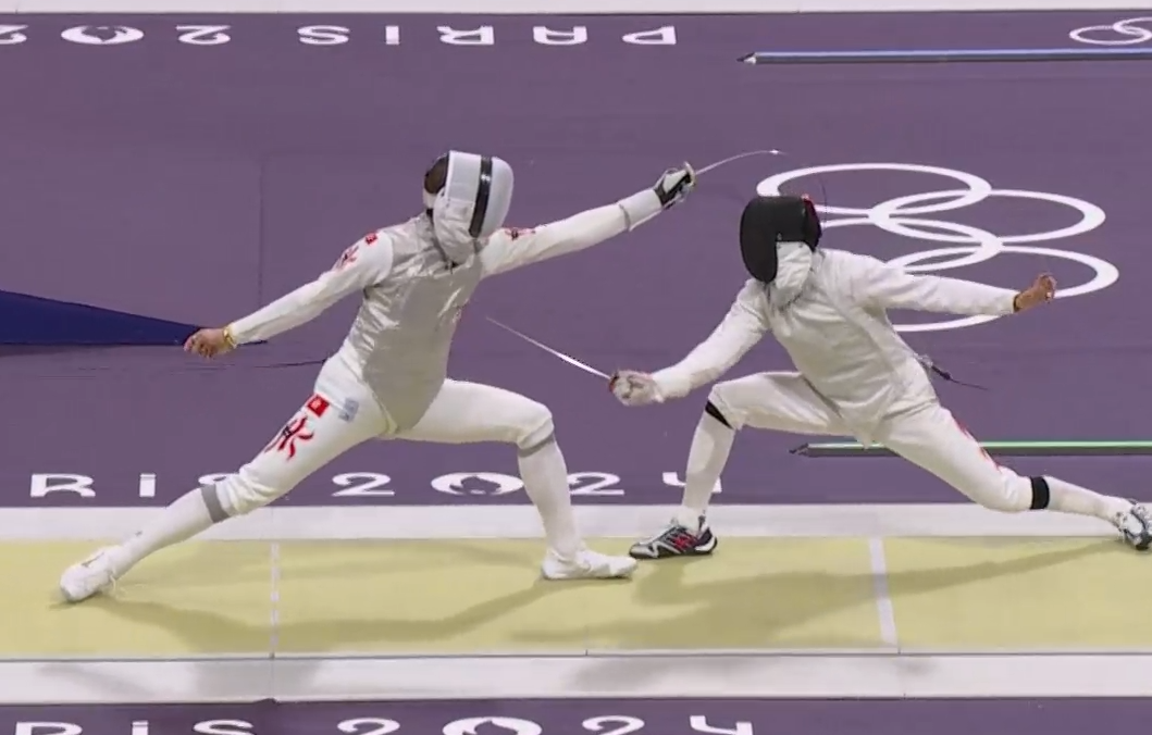 張家朗16強再挫中國莫梓維。(直播截圖)