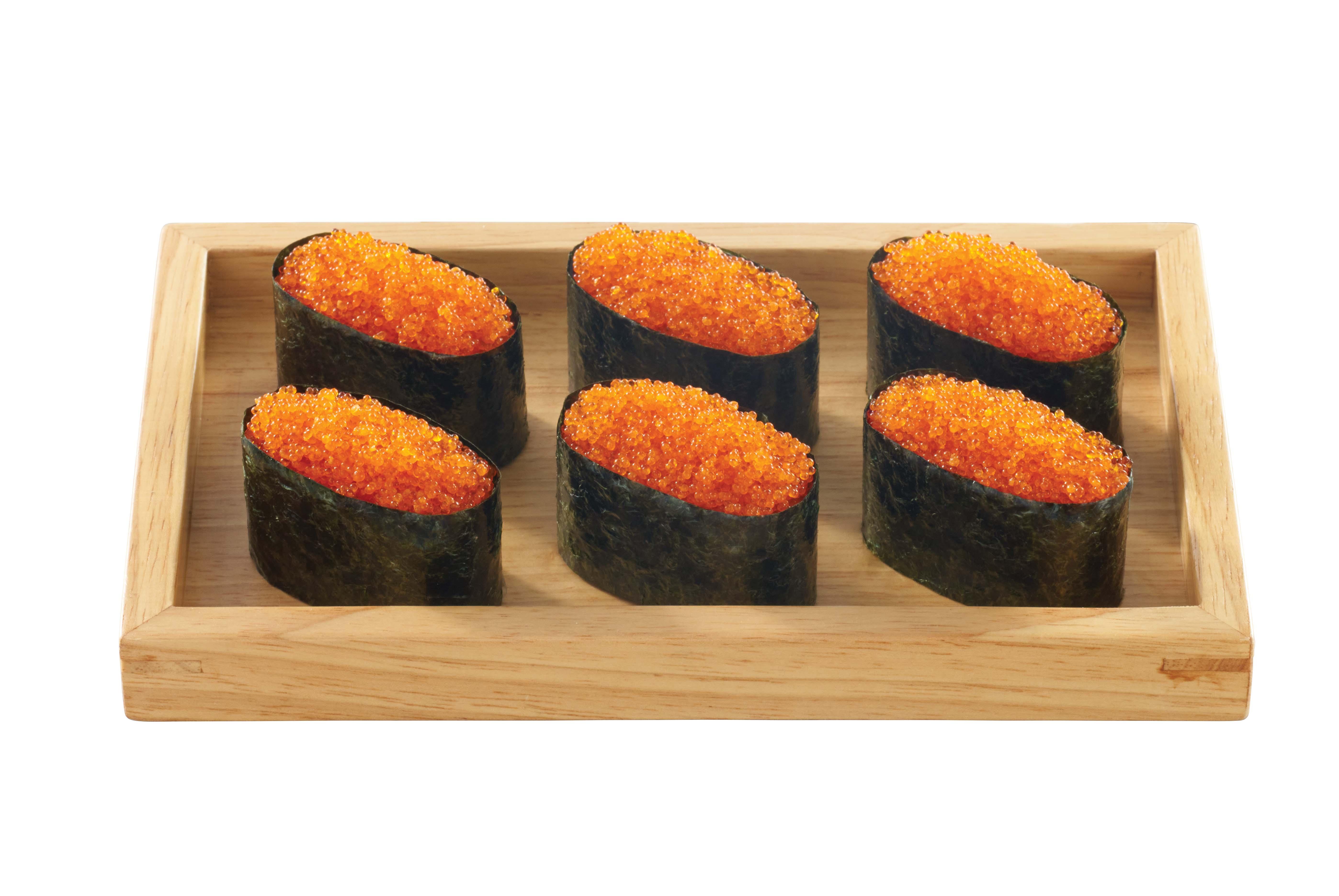 飛魚籽軍艦盛$18